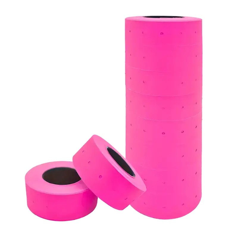 ROLLO PARA ETIQUETADORA  FUCSIA X10 MOTEX