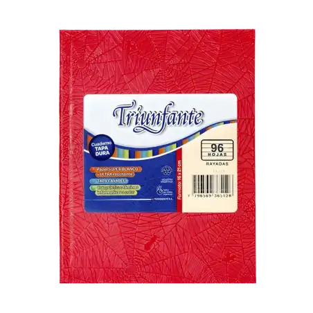 CUADERNO 123 T/D 100H RojoTRIUNFANTE