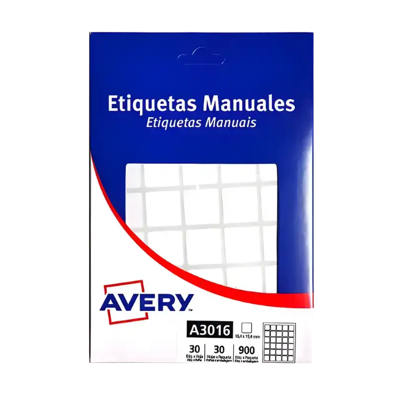 ETIQUETA  AVERY  3016 19.4MM X 19.4MM
