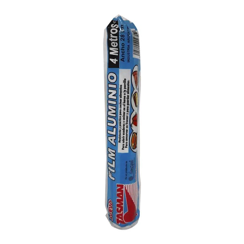 ROLLO TASMAN PAPEL ALUMINIO 28CMX4MTS
