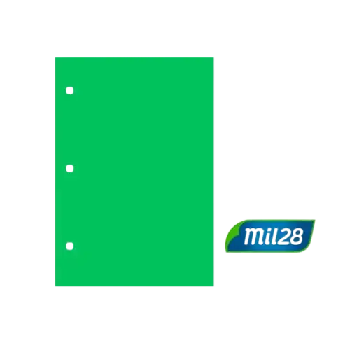 SEPARADOR DE CARTULINA N3 VERDE CLARO MIL28