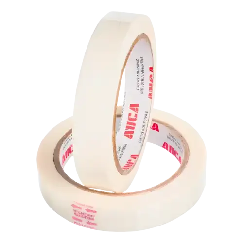 CINTA AUCA DOBLE FAZ TRANSPARENTE18X25MT