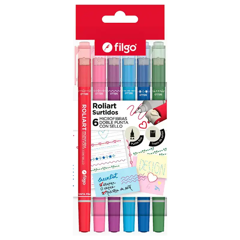 MICROFIBRA DOBLE PUNTA CON SELLO ROLIART FILGO