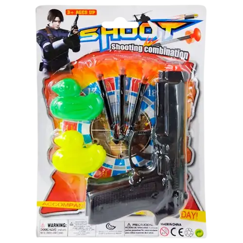 PISTOLA LANZA DARDOS BLISTER