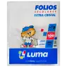 FOLIO ESCOLAR EXTRA CRISTAL X100 LUMA