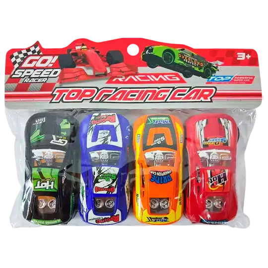 SET DE 4 AUTOS EN BOLSA