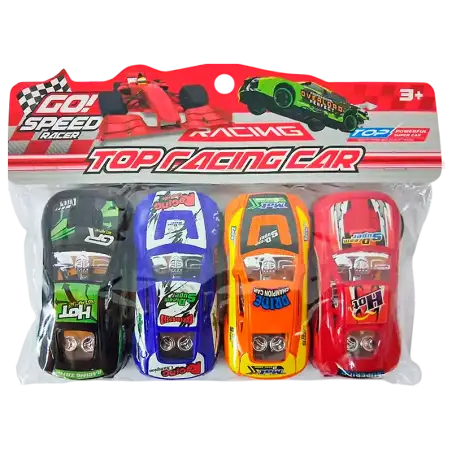 SET DE 4 AUTOS EN BOLSA