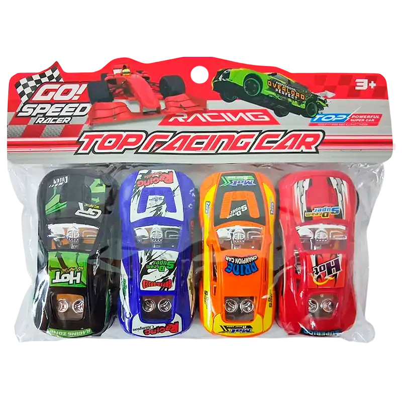 SET DE 4 AUTOS EN BOLSA