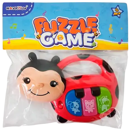 PIANO A PILA INFANTIL INSECTO