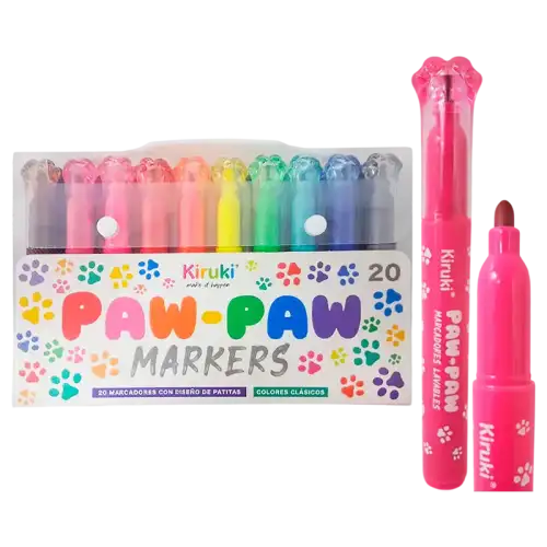 MARCADORES PAWPAW X20 EN VALIJA