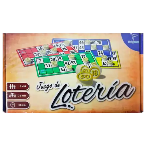 LOTERIA FICHAS MADERA