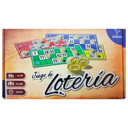 LOTERIA FICHAS MADERA