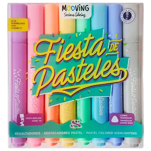 RESALTADORES PASTEL X8 COLORING