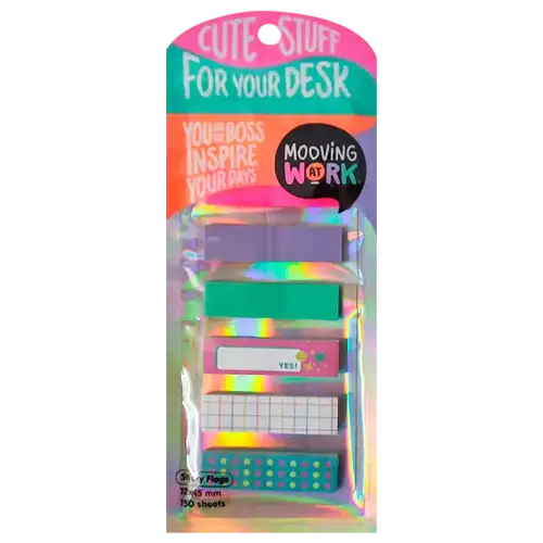 SET BANDERITAS SENALADORAS 6 DISENOS 12X45 MM X150