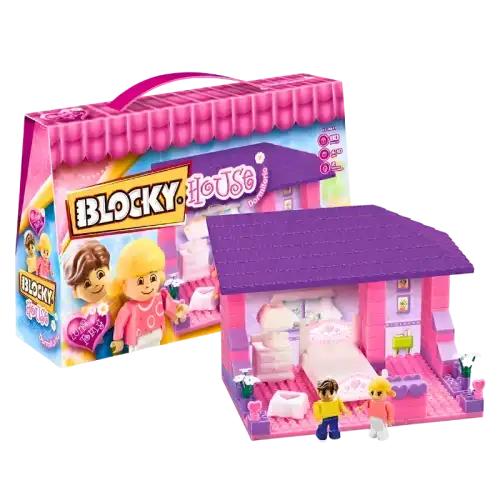 BLOCKY HOUSE DORMITORIO 70 PIEZAS