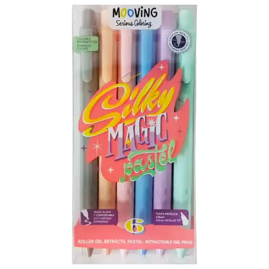 ROLLER TINTA GEL PASTEL X6 COLORING