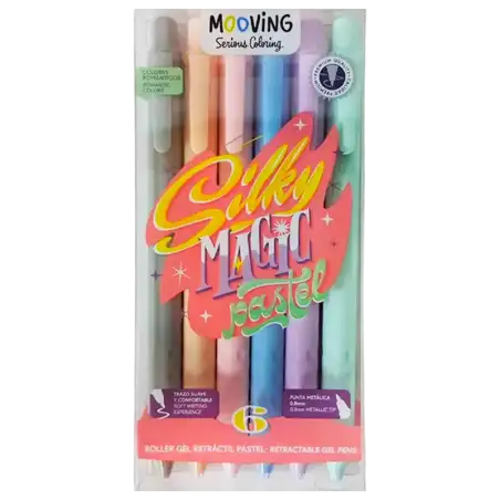 ROLLER TINTA GEL PASTEL X6 COLORING