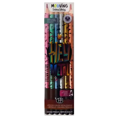 LAPICES METALIZADO X6 MOOVING