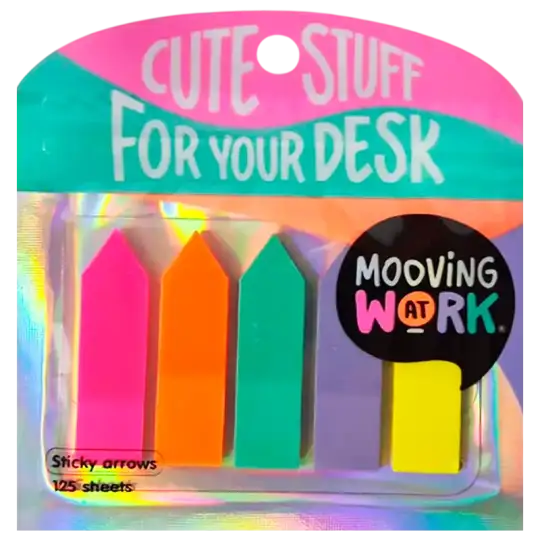 BANDERITAS FLECHAS SENIALADORES FLUO MOOVING X125U