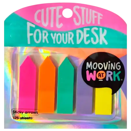 BANDERITAS FLECHAS SENIALADORES FLUO MOOVING X125U