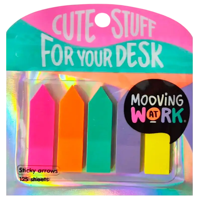 BANDERITAS FLECHAS SENIALADORES FLUO MOOVING X125U
