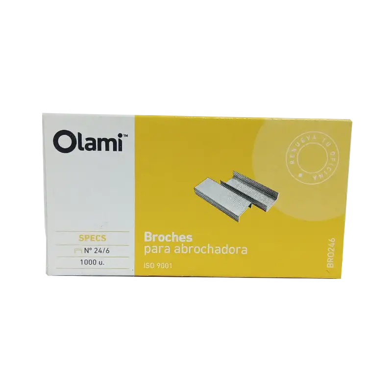 BROCHES P/ABROCHADORA 24/6 OLAMI