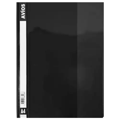 CARPETA BASE OPACA AVIOS A4 NEGRO