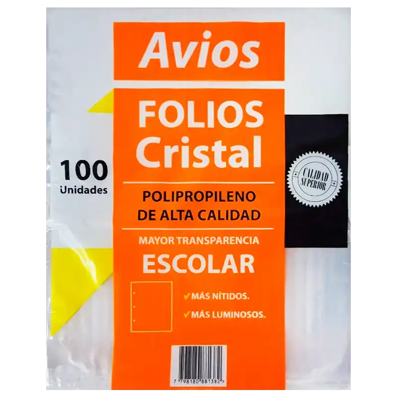 FOLIOS ESCOLAR Liviano X100u AVIOS