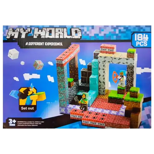 CUBO MINECRAFT IMANTADA X184PZAS