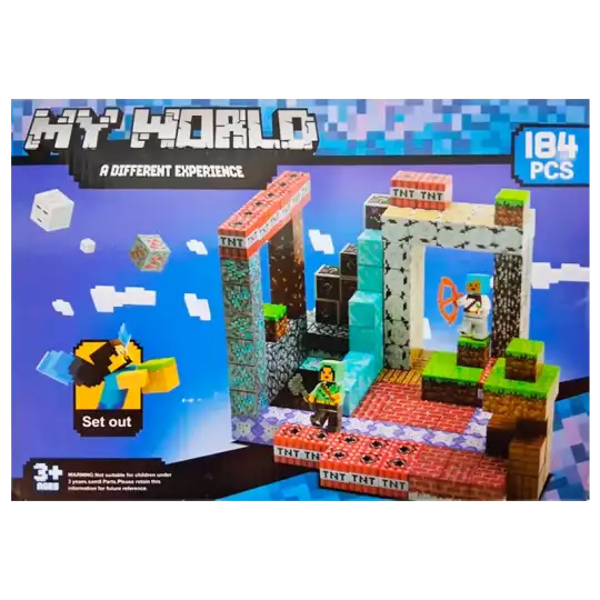 CUBO MINECRAFT IMANTADA X184PZAS