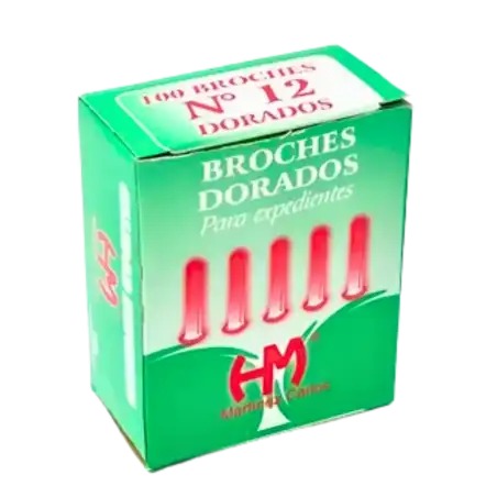 BROCHES DORADOS MARIPOSA LIGGO N12 65MM