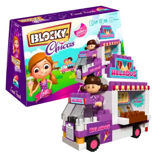 BLOCKY CHICAS FOOD TRUCK 65PZAS