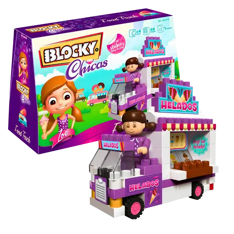 BLOCKY CHICAS FOOD TRUCK 65PZAS