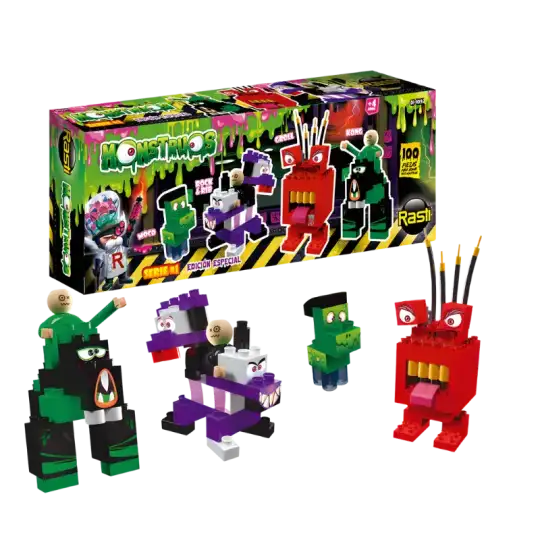 RASTI MONSTRUOS X4 100PZAS