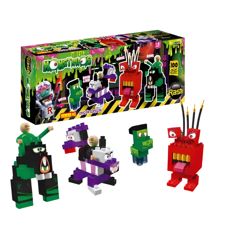 RASTI MONSTRUOS X4 100PZAS