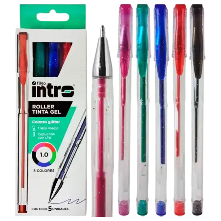 ROLLER GEL GLITTER INTRO X5 FILGO