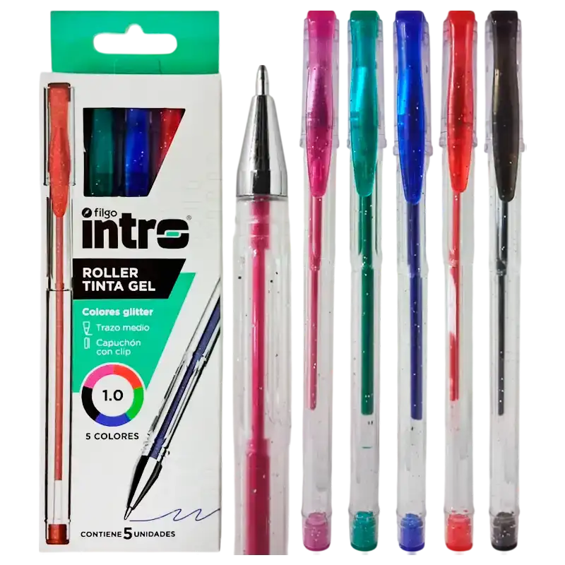 ROLLER GEL GLITTER INTRO X5 FILGO