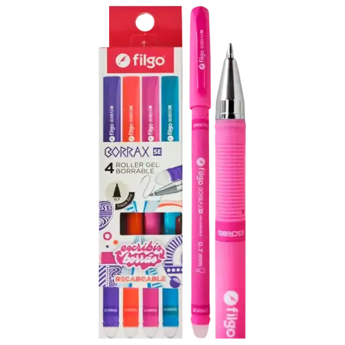 ROLLER GEL BORRABLE BORRAX X4 FILGO