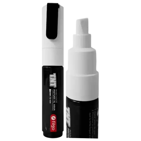 MARCADOR PINTURA AL AGUA TNT 7.0 BLANCO