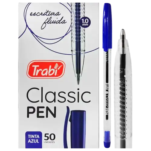 BOLIGRAFO CLASSIC PEN X50 AZUL TRABI