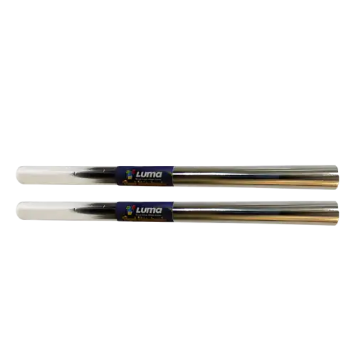 ROLLO METAL PLATA 5MTRS X40 CM LUMA