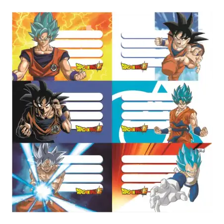 ETIQUETAS DRAGON BALL