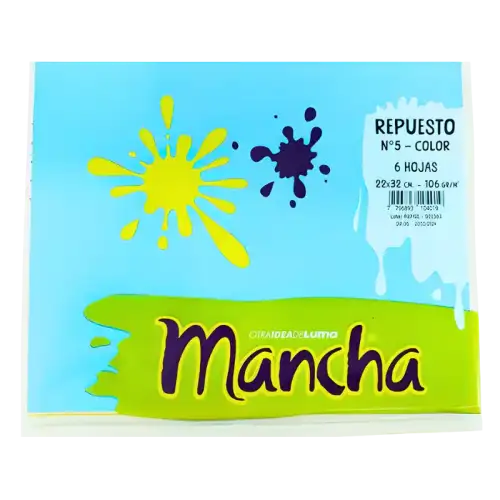 REPUESTO DIBUJO N5 MANCHA COLOR X6 HJ LUMA