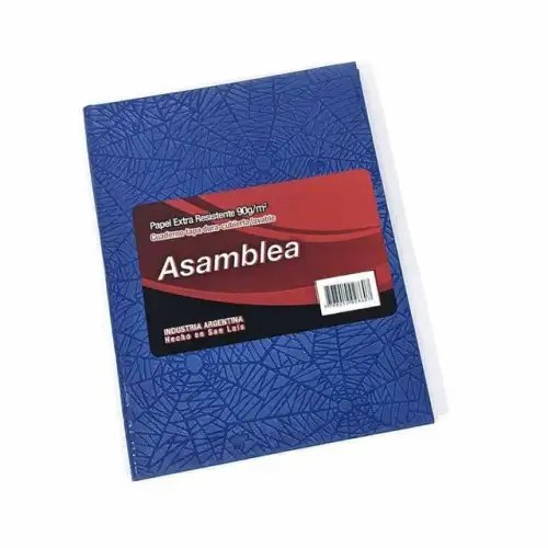 CUADERNO ASAMBLEA 16X21 50HJS CUADRIC ARANIA AZUL