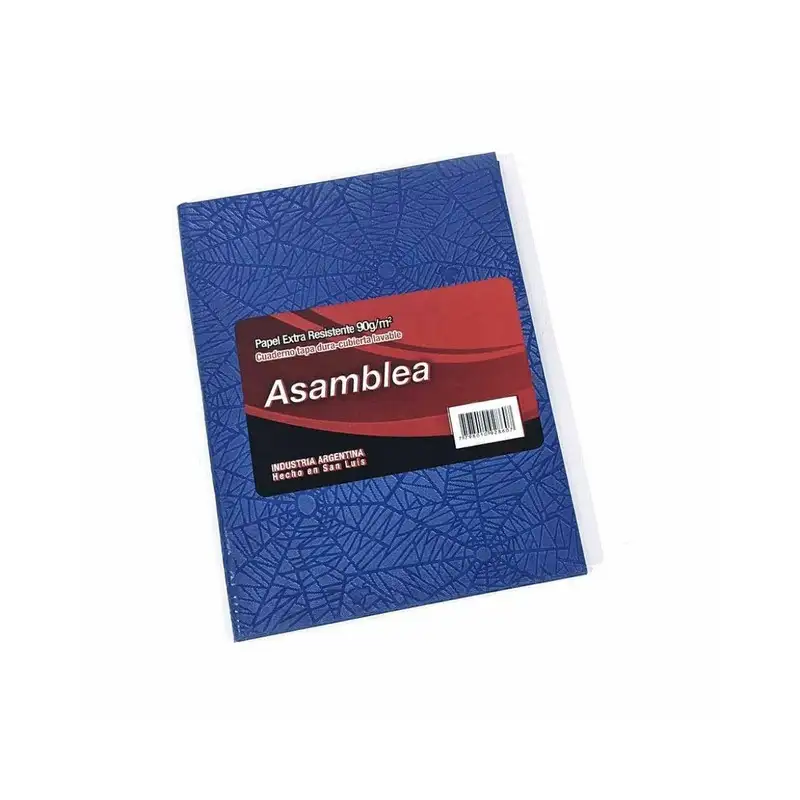 CUADERNO ASAMBLEA 16X21 98HJS RAYADAS ARANIA AZUL