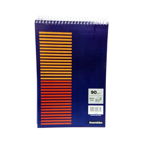 BLOCK ASAMBLEA A5 16X21 ESPIRAL 80HJS LISAS