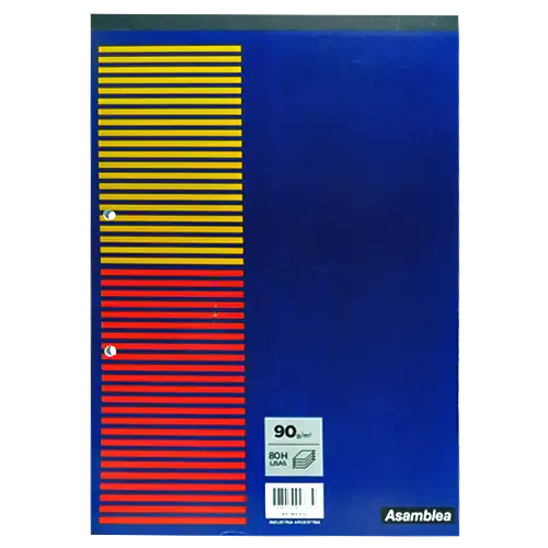 BLOCK ASAMBLEA A4 PEGADO 80HJS LISAS