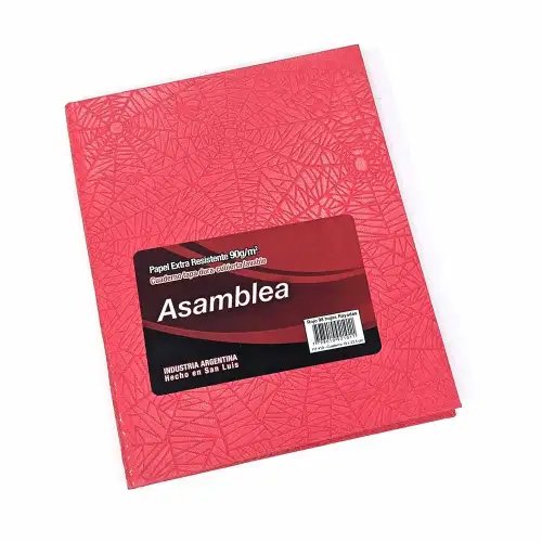 CUADERNO ASAMBLEA 19X23 98HJS RAYADAS ARANIA ROSA