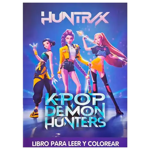 LIBRO GDE PARA COLOREAR HUNTRAX