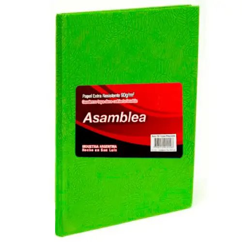 CUADERNO ASAMBLEA 16X21 50HJS RAYADAS ARANIA VDE M